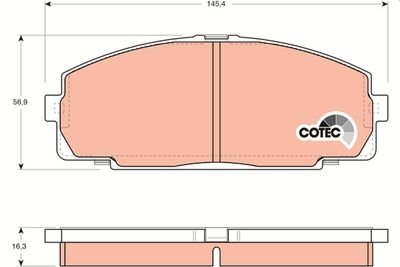 Фото автозапчастини гальмівні колодки Polcar GDB770