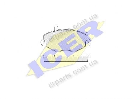 Фото автозапчасти тормозные колодки FORD TRANSIT TOURNEO (2804, 6965580, 92VB-2K021-BB, 7018203, 1134159, 1074972, 92VB-2K021-BD, 9 028 764, RS5955, 1 301 592) Polcar IE140897 (фото 1)