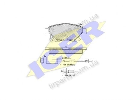 Фото автозапчасти тормозные колодки FORD TRANSIT platfor (1560026, 1819638, 1433958, ME6C1J-2M008-AC, ME6C1J-2M008-AA, 6C11-2M008-AE, 1371431 24 348, 1 819 638, 1 852 717, 6C11-2M008-AF, 6C11-2M008-AB, 6C11-2M008-AD, ME6C1J-2M008-AB, 6C112M008AB, 1 530 602, 1 552 Polcar IE141794