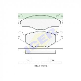 Фото автозапчастини гальмівні колодки SEAT IBIZA II (6K1), (2409, 171615115A, 191698151B, 191698151G, 191698151G, 321698151E, 321 698 151 D, 321698151D, 191 698 151 L, 191 698 151 B, 321698151H, RS4640, 321 698 151 E, 171 615 115 A, 191698151L, 191 698 151 G, 321 698 15 Polcar IE180459