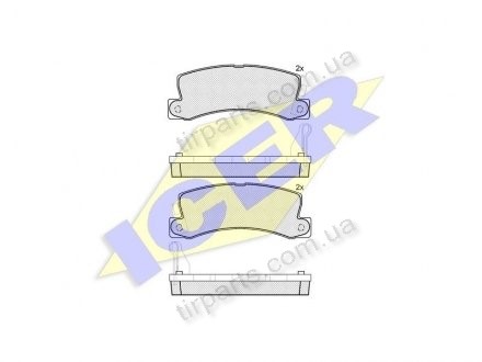 Фото автозапчасти тормозные колодки TOYOTA COROLLA Wagon ZZC3, 04466-33110, 04466-48010, 0449220030, 0449232061, 2478, 0449220040, 0449220100, 0446620070, 0446620100, 0446633040, 0446633110, 0449220011, 0449) Polcar IE180734