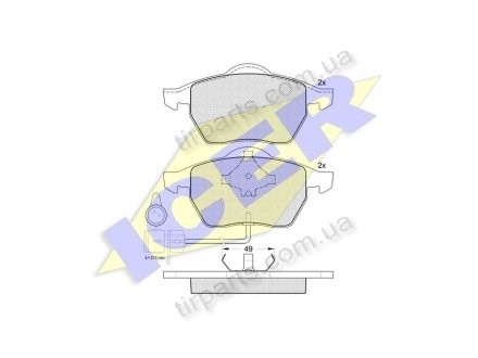 Фото автозапчасти тормозные колодки AUDI A6 Avant (4A, C (4A0698151A, 4A0698151, 4A0698151C, 2772, RS5610, 4A0698151K, 4A0 698) Polcar IE180808