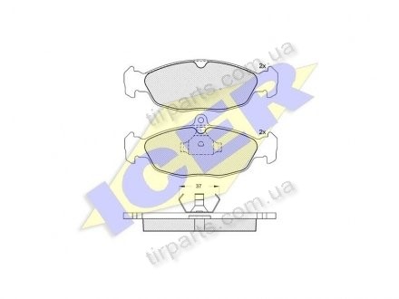 Фото автозапчастини гальмівні колодки OPEL ASTRA F kombi ((16 05 087, 16 05 907, 2801, 1104 6948 372, 1104 6148, 90 421 736, 90 485 140, 93 220 081, 90 510 331, 16 05 824, 16 05 455, 16 05 810, 90 374 748, 1104 6948 322, 93 176 120, 93 192 639, JLM11903, 1104 6148 XX2, Polcar IE180858