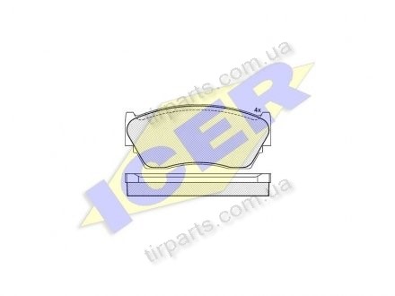 Фото автозапчасти тормозные колодки NISSAN SUNNY III Lif Polcar IE180937