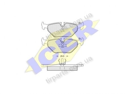 Фото автозапчасти тормозные колодки BMW 3 coupe (E36), 0 (34 21 1 158 562, 34 21 2 225 860, 34 21 1 159 814, 34 21 2 225 865, 3 4 2 1 3 34 21 1 154 221, 34 21 1 157 814, 2617, 34 21 1 162 536, 34 21 1 157 044, 34 21 1 187 334, 34 21 1 156 2 1 160 199, 34 21 1 157) Polcar IE181051