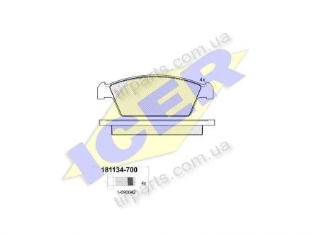 Фото автозапчасти тормозные колодки DAEWOO TICO (KLY3), (55210-50E20, 5221070B00, 5520050850, 52210-70B00, 5520178820, 5521050E20,552 01-78820, 4BP3659-08264, 649 09) Polcar IE181134