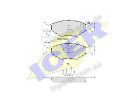 Фото автозапчасти тормозные колодки FIAT PALIO (178BX), (AN-4034WK, FD6761A, 9947917, FD6725, 9947917, FD6761) Polcar IE181226