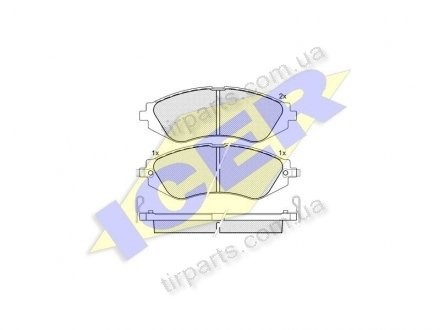 Фото автозапчасти тормозные колодки CHEVROLET LACETTI, 0 (55200-85Z00, S451 0009, 96391891, 96391891, 96405129, 96405129, S4510011, S451 6281939, 96475176, 96534655, 5520085Z00, 96319060, 9631 9060, 96281937, S4510007, 9639 1891, 9640 5129, 9647 5176, 9653 4655, 9628 Polcar IE181263 (фото 1)