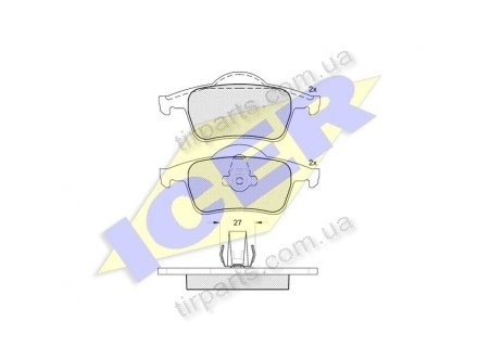 Фото автозапчасти тормозные колодки VOLVO S60, 07.00- (2 743 34, 8 634 925, 86349250, 30648382, 8623862, 8 634 925 5, 8 634 925 6 83 820, 8 634 925-5, 2 729 44, 2 723 99 7, 8634925, 86349255, 3 064 838 2, 3 066 555 2, 3 064 838 20, 8 623 862, 2 723 96-7 838-) Polcar IE181298