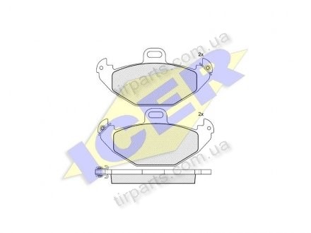 Фото автозапчасти тормозные колодки RENAULT LAGUNA (B56_ (77 01 205 491) Polcar IE181314