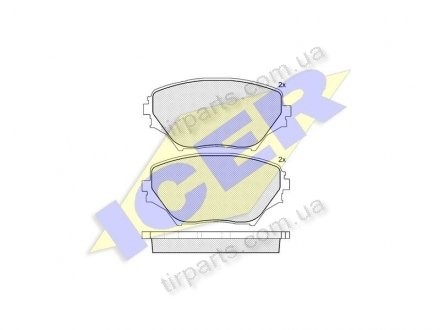 Фото автозапчасти тормозные колодки TOYOTA RAV 4 II. 65-42130, 0446542110, 04465-YZZCN, 04465-42071) Polcar IE181519