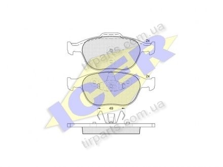 Фото автозапчасти тормозные колодки FORD TRANSIT CONNECT (2M5Z2001AB, 2T142K021AC, 4M5J2K021AA, 1359884, ME2T1J-2K021-AA, 4427737, 2M5V-2K02-1, 4 346 371, ME2T1J2K021AA, 5S6Y2K021AA, 2T14- 2K021-AC, 1763678, 4346371, 2M5V2K021AA, 4M5J-2K021-AA, 4387361, 1355950, 1359 Polcar IE181537