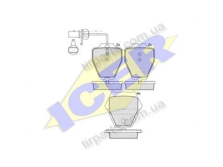 Фото автозапчастини гальмівні колодки AUDI A4 Avant (8D5, (4B3 698 151, 4B0 698 151 L, 4B0 698 151 S, 3D0 698 151 B, 4B0 698 151 D, 4B3 698 151 B) Polcar IE181571