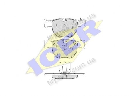 Фото автозапчасти тормозные колодки LAND ROVER RANGE ROV (SFC500070, SFC500050, SFC500080, SFC500090, SFC000010) Polcar IE181574