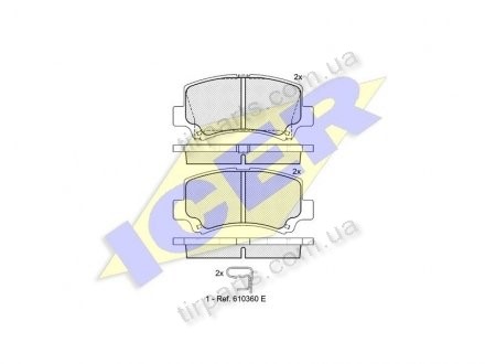 Тормозные колодки SUZUKI WAGON R+ (EM) Polcar IE181589 (фото 1)
