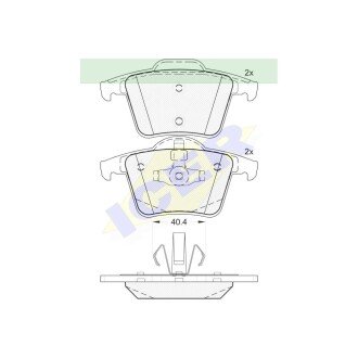 Фото автозапчасти тормозные колодки VOLVO XC 90, 10.02- (2 743 300, 2 745 12, 2743300, 274528, 2 743 30, 2 745 28, 307930930, 3 4 330, 2745280, 274512, 2745280, 30793093) Polcar IE181612