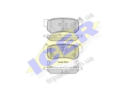 Фото автозапчасти тормозные колодки HYUNDAI MATRIX (FC), (583021FA50, 5830239A40, 58302-26A10, 58302-2EA30, 58302-3AA20, 58302-1FA50, 530-3 KA60, 58302-3KA50, 583021CA10, 5830238A10, 58302 -2HA00, 58302-3KA31, 58302-26A30, 58302-38A40, 58302-1CA00, 48413-21B10, 583021 Polcar IE181645 (фото 1)