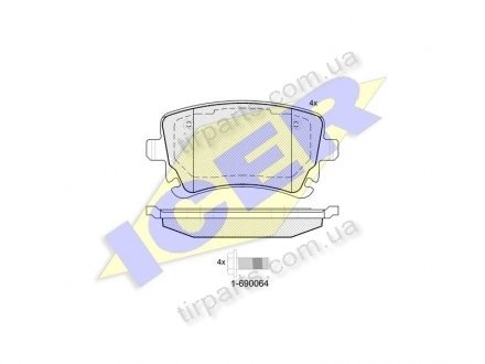 Фото автозапчастини гальмівні колодки AUDI A8 (4E_), 10.02 (4B3698451A, 4F0698451G, 4B3 698 451 A, 8E0 698 451 H, 8E0 698 451 C, 7H0 698 451 A, 7E0 698 451 A, 8E0 698 451 P, 4B3698451, 4B3 698 451, 4F0 698 451 G, 4F0 698 451 H, 8E0698451C, 8E0 698 451 N, 4E0698451, 7H06 Polcar IE181674-204 (фото 1)