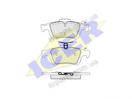 Фото автозапчасти тормозные колодки FORD FOCUS C-MAX, 10 820 122, 1 805 813, 1 936 698, 307 366 1-0, 3 074 203-1, BPYK-26-48ZB, 16 05 200, 3 073 661 0, 3 0 34 132 7, 1 683 383,) Polcar IE181744 (фото 1)