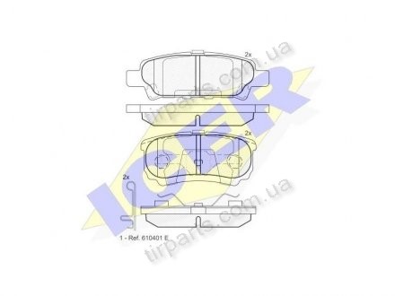 Фото автозапчасти тормозные колодки MITSUBISHI OUTLANDER (4605A336, 5191271AC, MR955068, MZ690350, MZ 690187, MR 955068, MZ 690350, 4604A55 6 05A 493, 46 05A 337, 46 05A 558, MN116929, 4605A479, MZ690187, 05191271AA, 46 05A 336, MN 116 929, 5191271AA, 5191271AB, 4605 Polcar IE181746 (фото 1)