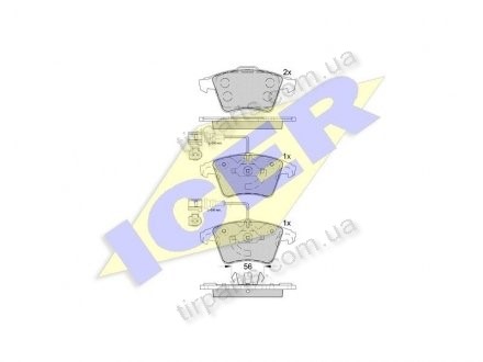 Фото автозапчасти тормозные колодки Volkswagen TOUAREG (7LA, 7L6 (7L6 698 151 B, 7L6698151B)) Polcar IE181777