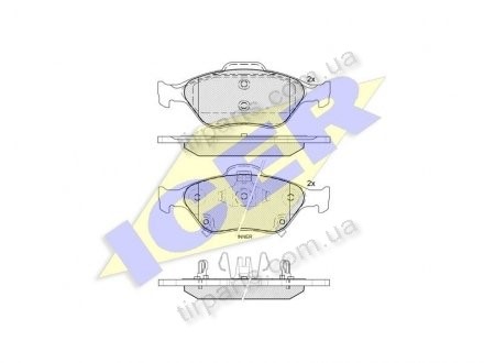 Фото автозапчасти тормозные колодки TOYOTA YARIS, 11.05- D050, 044650D050, 708 19) Polcar IE181877