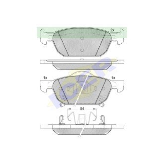 Фото автозапчасти тормозные колодки HONDA ACCORD IX komb (45022-TL1-G01, 45022-TL1-G00) Polcar IE181893