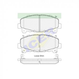 Фото автозапчасти тормозные колодки (45022-TL0-G50, 45022-TL0-G51) Polcar IE181894