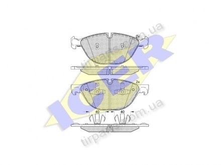 Фото автозапчасти тормозные колодки BMW X5 (E70), 02.07- (34116791514, 34 11 6 778 048, 34 11 6 791 514, 34116778048) Polcar IE181905