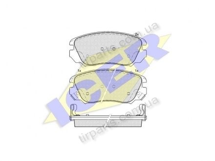 Фото автозапчасти тормозные колодки OPEL INSIGNIA, 07.08 (22 95 910 5, 13 237 750, 16 05 524, 95 514 525, 1331 2895, 1323 7750, 6 5 6, 1323 7753) Polcar IE181914 (фото 1)