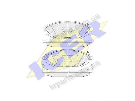 Фото автозапчасти тормозные колодки (9668 2858) Polcar IE182023