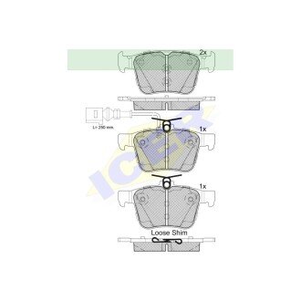 Фото автозапчасти гальмівні колодки Polcar IE182098-203