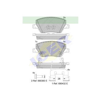 Фото автозапчасти гальмівні колодки Polcar IE182275