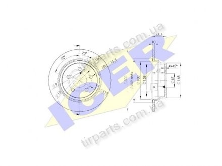 Фото автозапчасти гальмівні диски Polcar IEBD0413