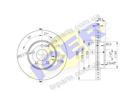 Фото автозапчасти тормозные диски. Polcar IEBD0415