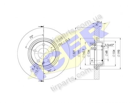 Фото автозапчасти тормозные диски (4F0615301E, 4F0615301E) Polcar IEBD4085