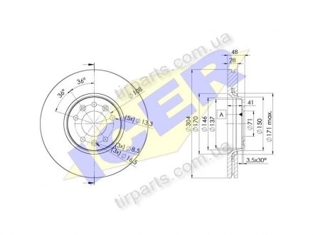 Фото автозапчасти гальмівні диски Polcar IEBD4755