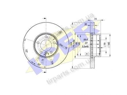 Тормозные диски Polcar IEBD5859