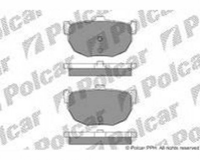 Гальмівні колодки NISSAN MAXIMA 89-94 (44060-90E90, GBP1094AF) Polcar LP1072 (фото 1)