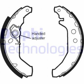 Фото автозапчасти барабанные колодки FORD FIESTA/COURIER (SH2503, 6183876, 680501, 7166588, 92FB2200AA, 363615301230, SH1279, 6978969, 364302 FX2200AA, GBS1157AF, 363602801230) Polcar LS1435 (фото 1)