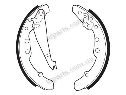 Фото автозапчасти барабанные колодки VW/AUDI/SEAT (357 609 528E, 680 572, GBS1230AF, 443 698 525CX, VBS486, 357 698 525CX, 443 609 525A, 65 A0 609 527B, 357 609 525C, N1503, 8A0 609 526B, 0572, 8A0 609 525B, 0342, 357 698 525CV, SH2426, 357 609 527E, 8A0 609 528B) Polcar LS1655