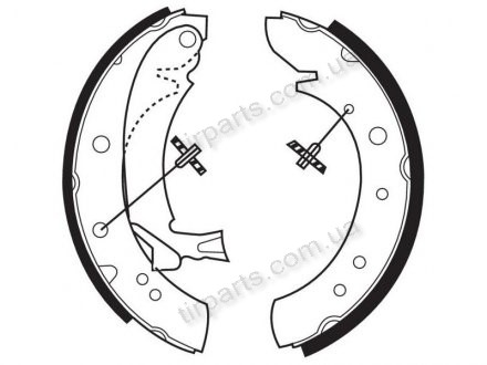 Барабанні колодки P.BOX/F.DUC/C.JUMP. (363612512210, GBS1281AF, 1628, 77362428, 4241.H5, 9945884, GBS1337AF, N1534, VBS545, 680620, SH2469, 4241.N4) Polcar LS1713