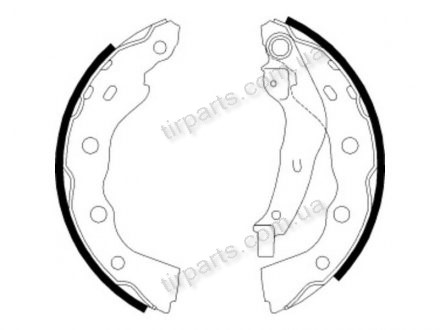 Фото автозапчастини барабанні колодки MITSUBISHI CARISMA ((SH2565, MR249796, MR249797, VBS623, MR465094, N1668, MR307762, MR249798, 1703, 680751) Polcar LS1880