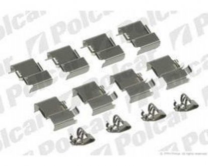 Монтажный комплект тормозных колодок TOYOTA LAND CRUISER Polcar LX0212 (фото 1)