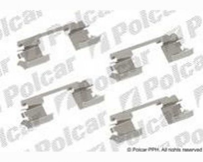 Монтажний комплект гальмівних колодок MERCEDES-BENZ KLASA (1234) Polcar LX0336