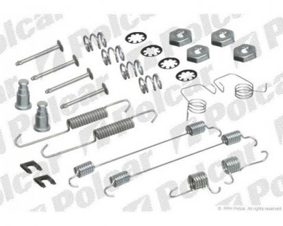 Фото автозапчастини ремкомплект барабанних колодок CITR/PEUG/RENAULT (7701201687, 4315.14, 431514, 7701 201 687, 9404308348, VMK550, 0617, 4308.34, 430834, 430834) Polcar LY1040