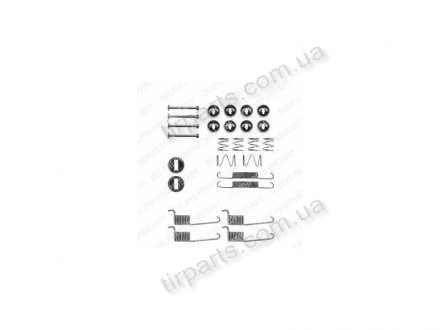 Фото автозапчасти ремкомплект барабанных колодок MERCEDES (0714) Polcar LY1196