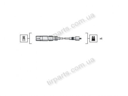 Фото автозапчасти провод зажигания Polcar MSQ0086