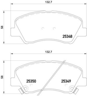 Фото автозапчасти гальмівні колодки Polcar P18025