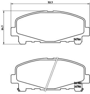 Фото автозапчасти гальмівні колодки Polcar P28043